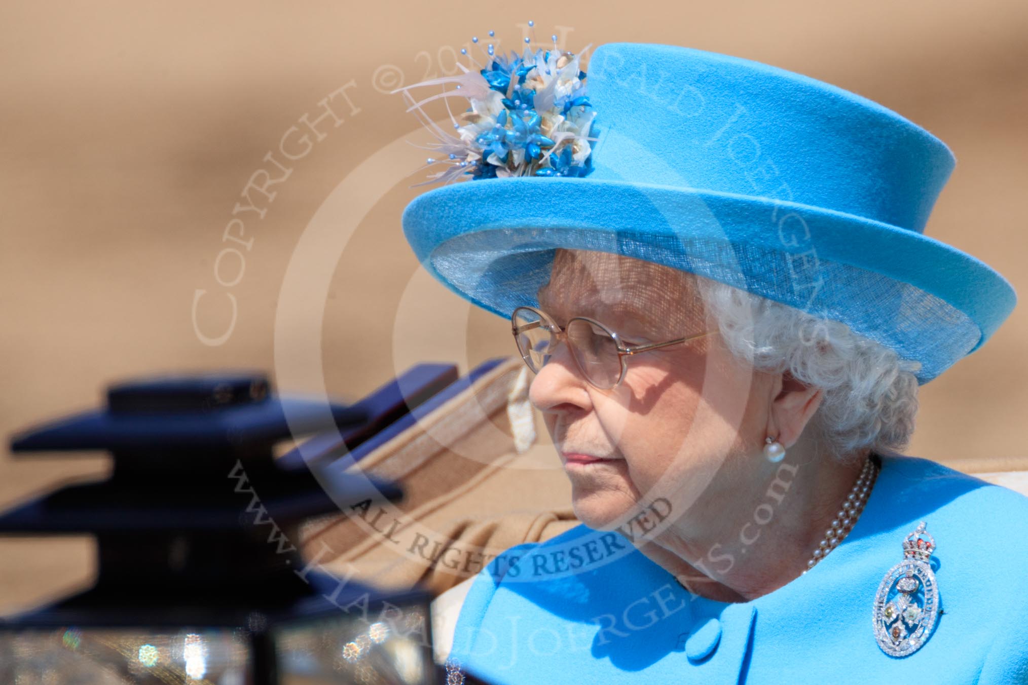 during Trooping the Colour {iptcyear4}, The Queen's Birthday Parade at Horse Guards Parade, Westminster, London, 9 June 2018, 12:15.