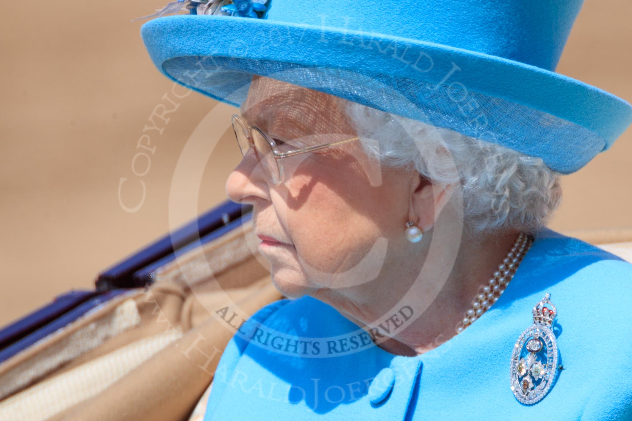 during Trooping the Colour {iptcyear4}, The Queen's Birthday Parade at Horse Guards Parade, Westminster, London, 9 June 2018, 12:15.
