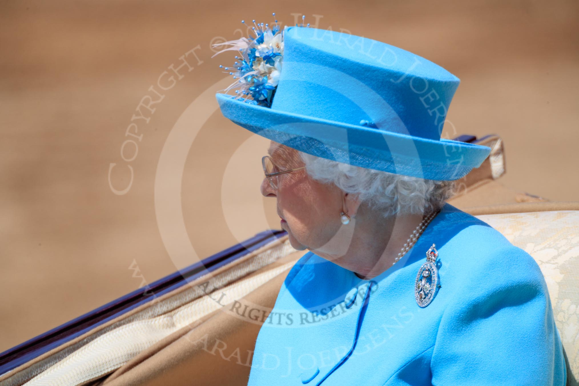 during Trooping the Colour {iptcyear4}, The Queen's Birthday Parade at Horse Guards Parade, Westminster, London, 9 June 2018, 12:15.