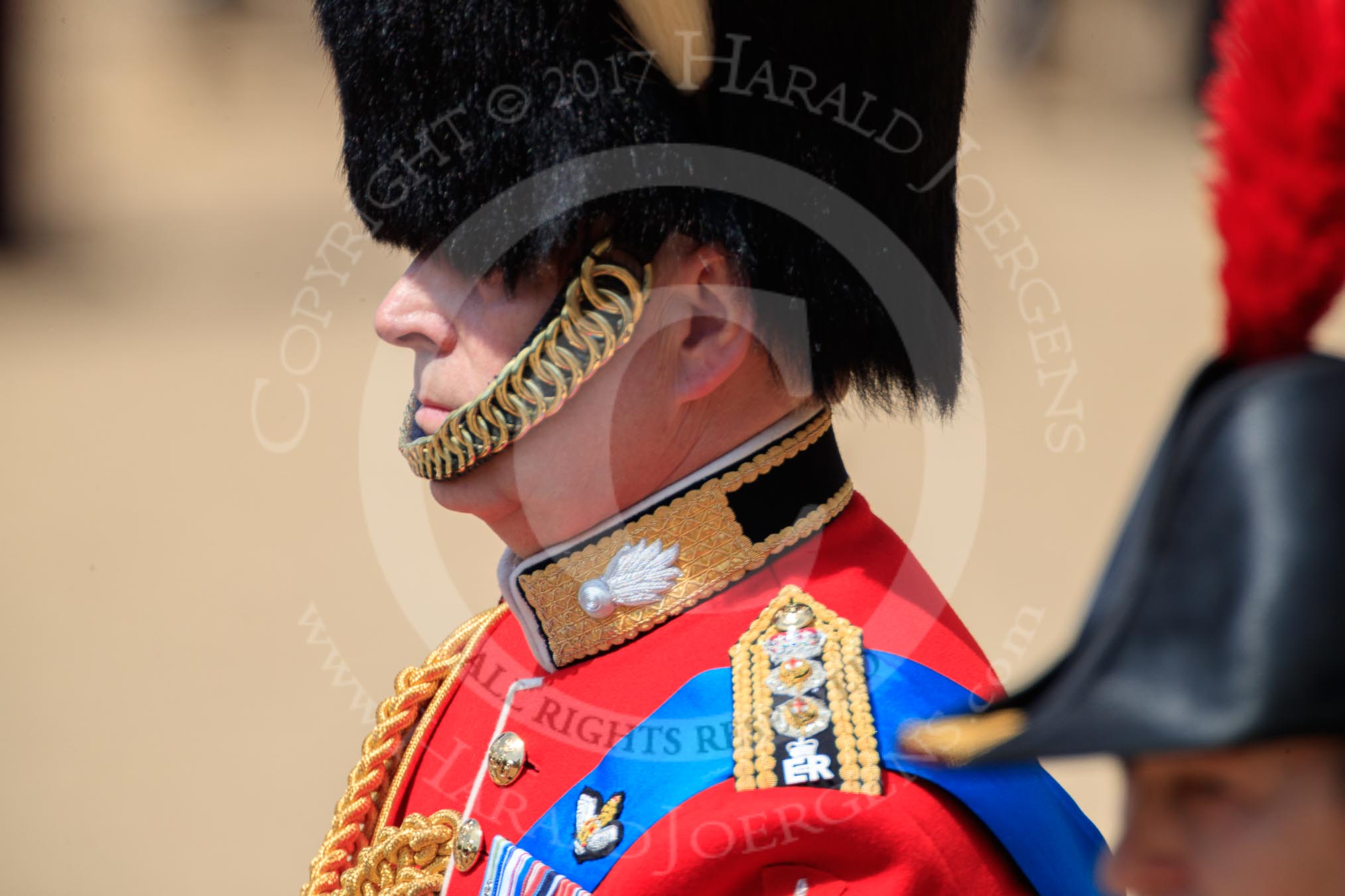 during Trooping the Colour {iptcyear4}, The Queen's Birthday Parade at Horse Guards Parade, Westminster, London, 9 June 2018, 12:15.