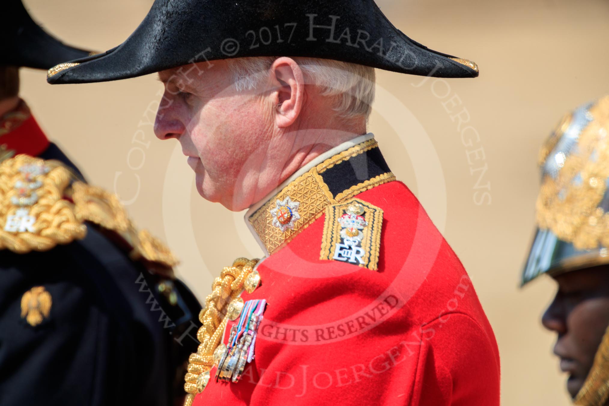 during Trooping the Colour {iptcyear4}, The Queen's Birthday Parade at Horse Guards Parade, Westminster, London, 9 June 2018, 12:15.