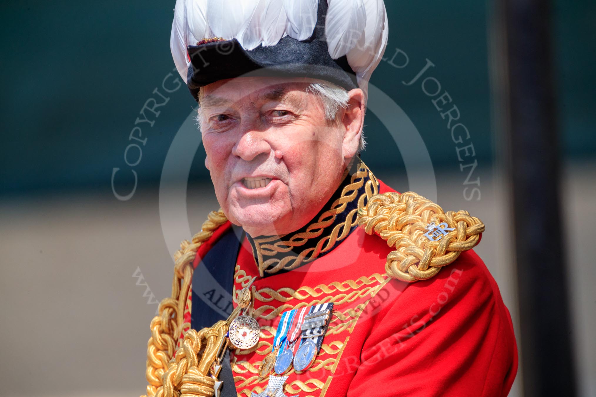 during Trooping the Colour {iptcyear4}, The Queen's Birthday Parade at Horse Guards Parade, Westminster, London, 9 June 2018, 12:16.
