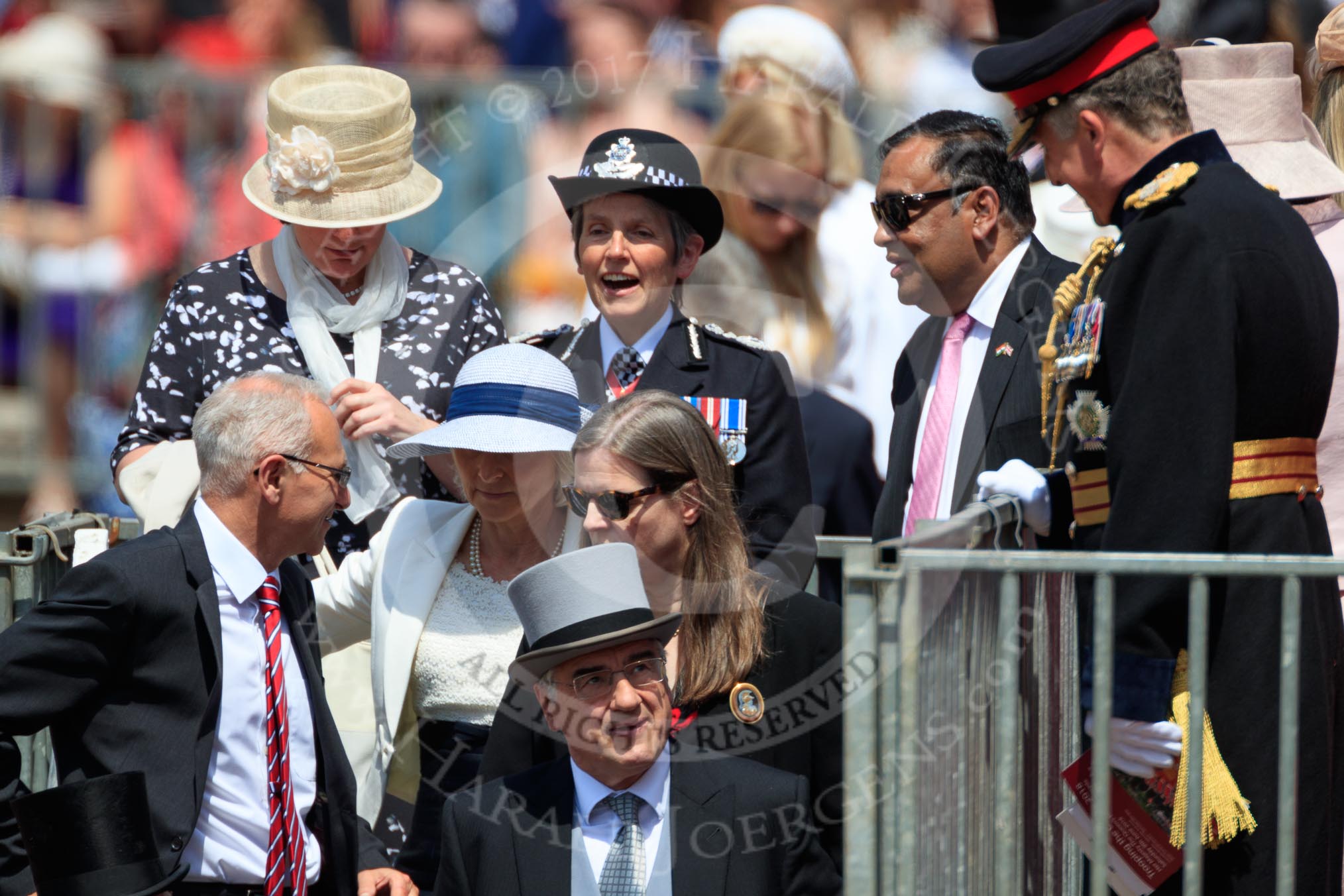 during Trooping the Colour {iptcyear4}, The Queen's Birthday Parade at Horse Guards Parade, Westminster, London, 9 June 2018, 12:21.