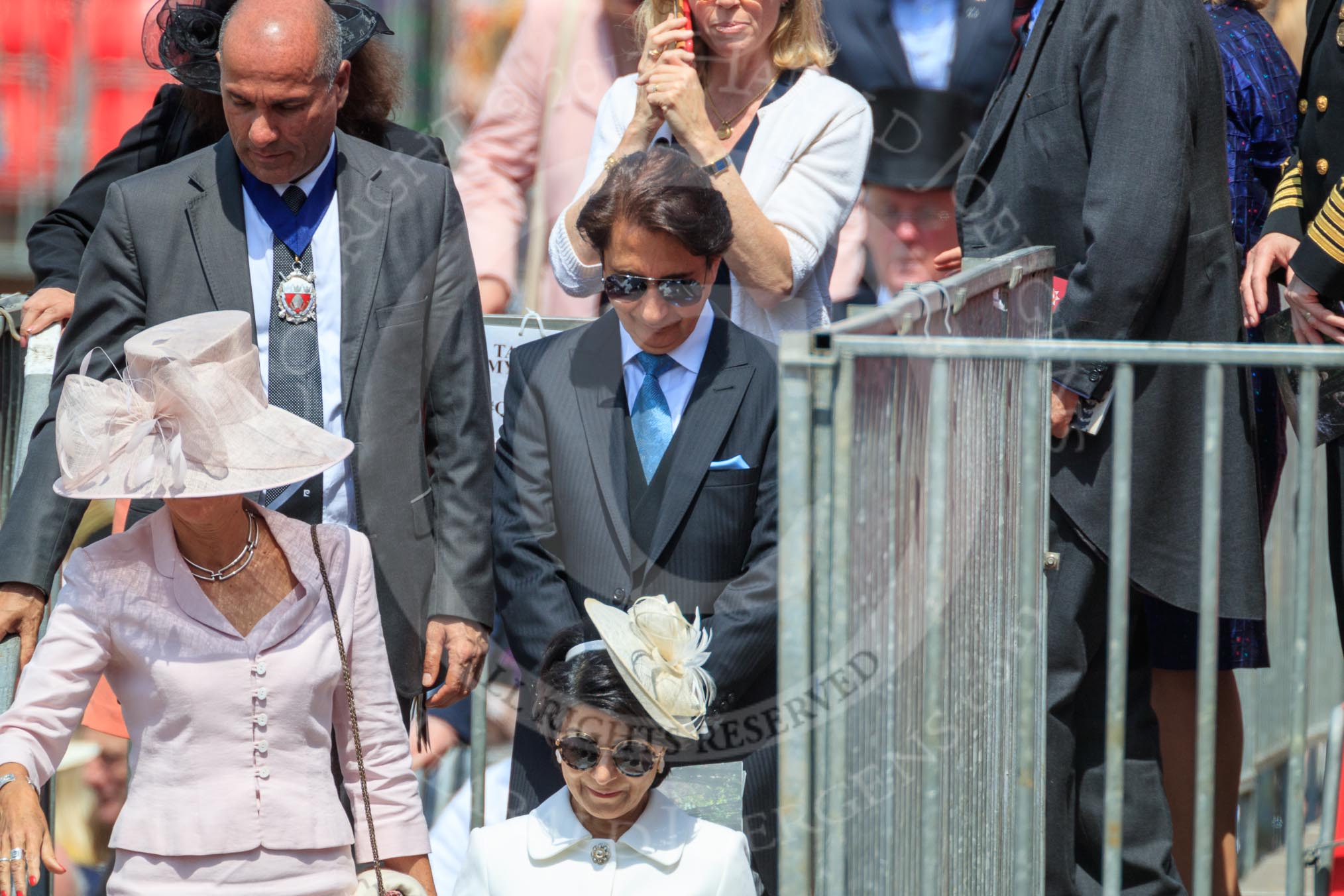 during Trooping the Colour {iptcyear4}, The Queen's Birthday Parade at Horse Guards Parade, Westminster, London, 9 June 2018, 12:22.