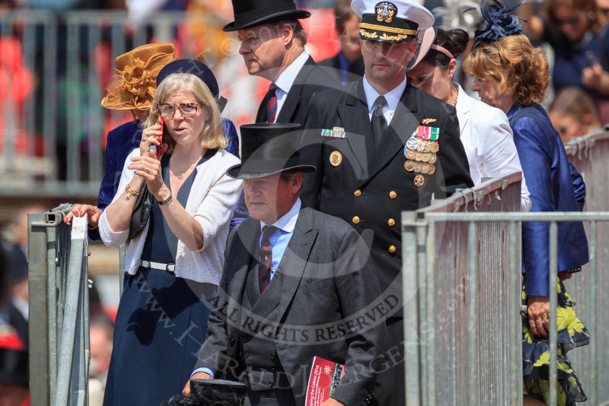 during Trooping the Colour {iptcyear4}, The Queen's Birthday Parade at Horse Guards Parade, Westminster, London, 9 June 2018, 12:23.