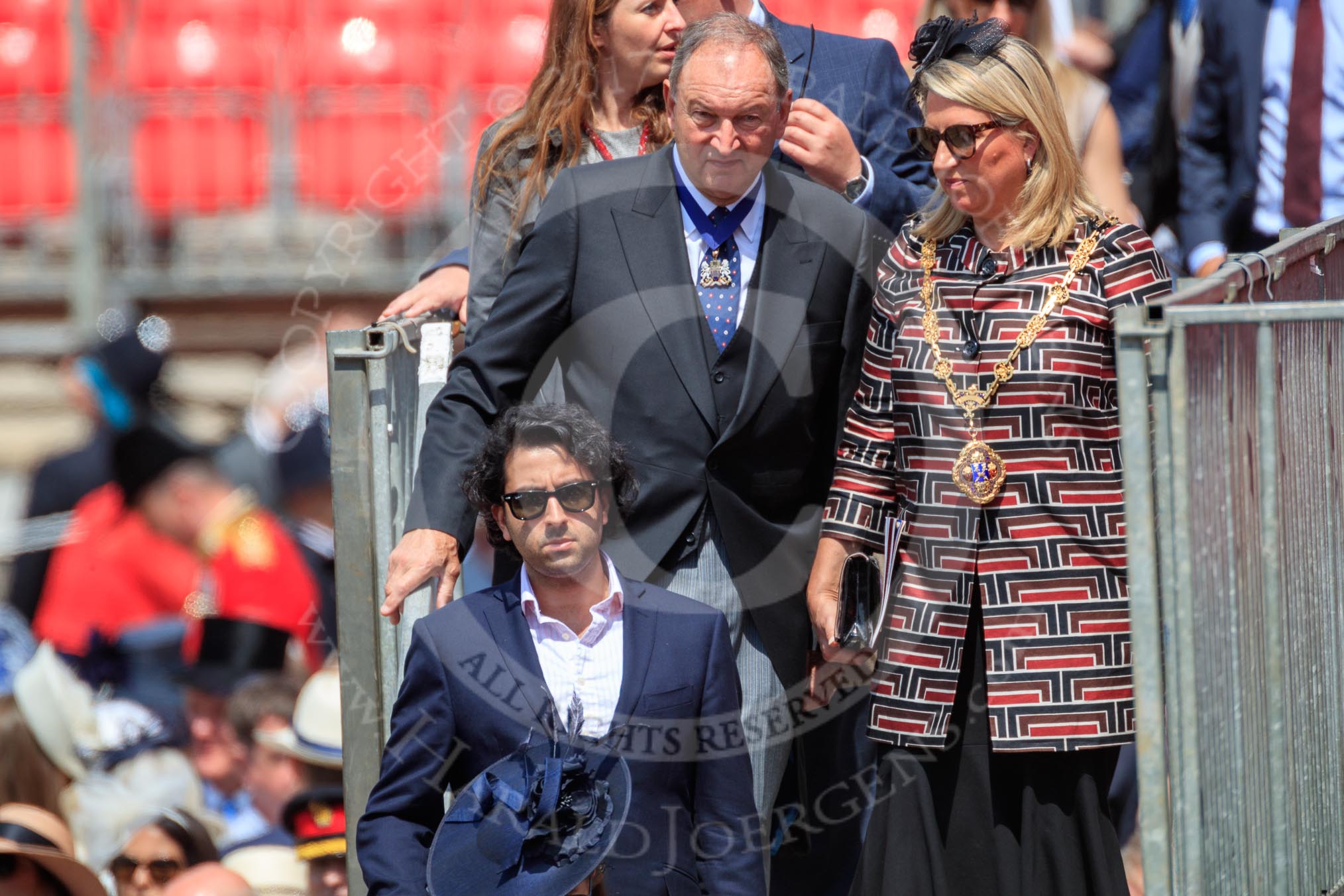 during Trooping the Colour {iptcyear4}, The Queen's Birthday Parade at Horse Guards Parade, Westminster, London, 9 June 2018, 12:24.