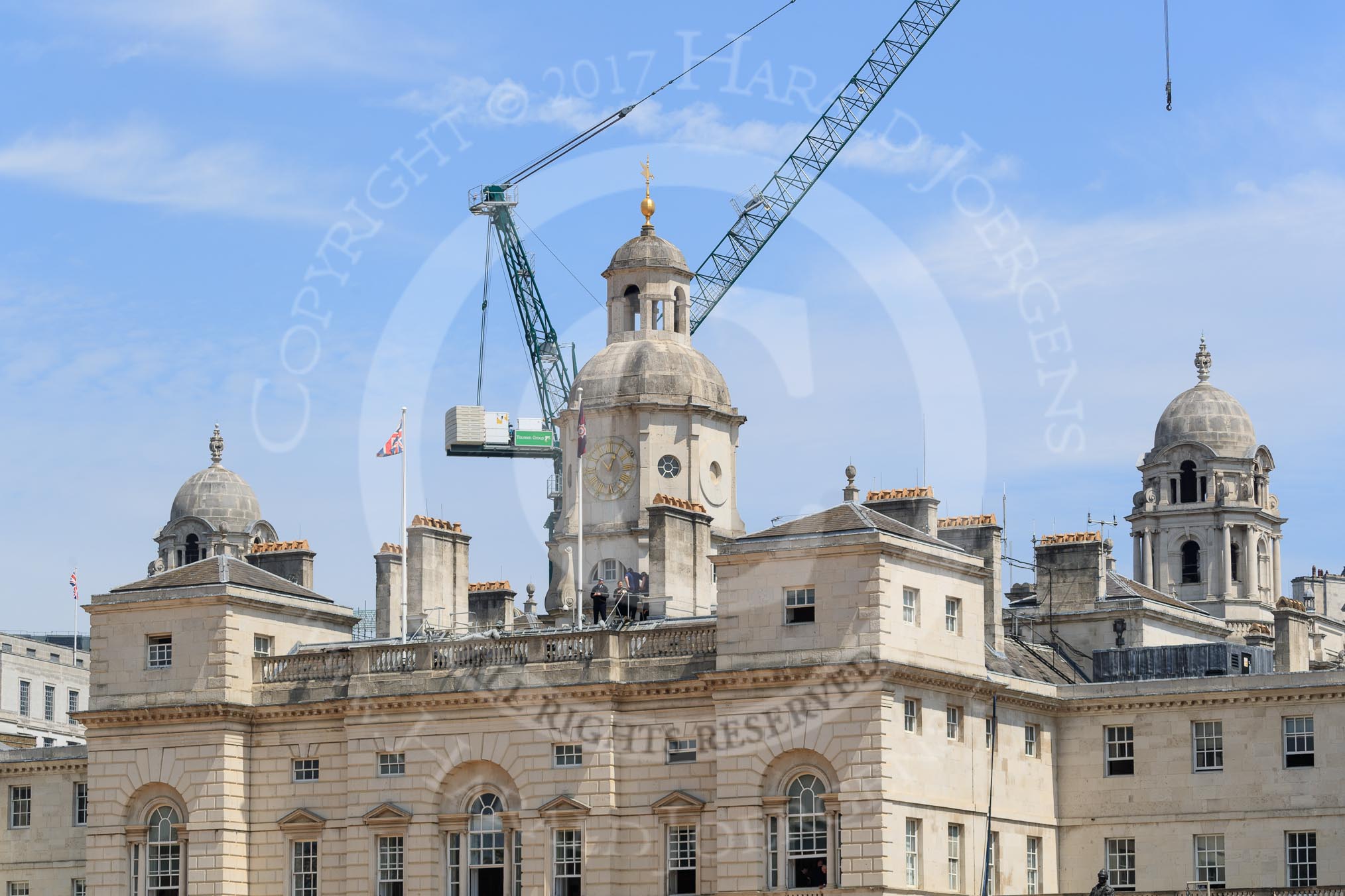 during Trooping the Colour {iptcyear4}, The Queen's Birthday Parade at Horse Guards Parade, Westminster, London, 9 June 2018, 12:53.