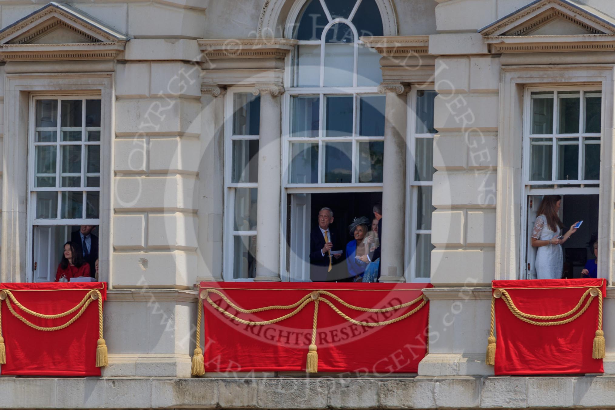 during Trooping the Colour {iptcyear4}, The Queen's Birthday Parade at Horse Guards Parade, Westminster, London, 9 June 2018, 13:01.