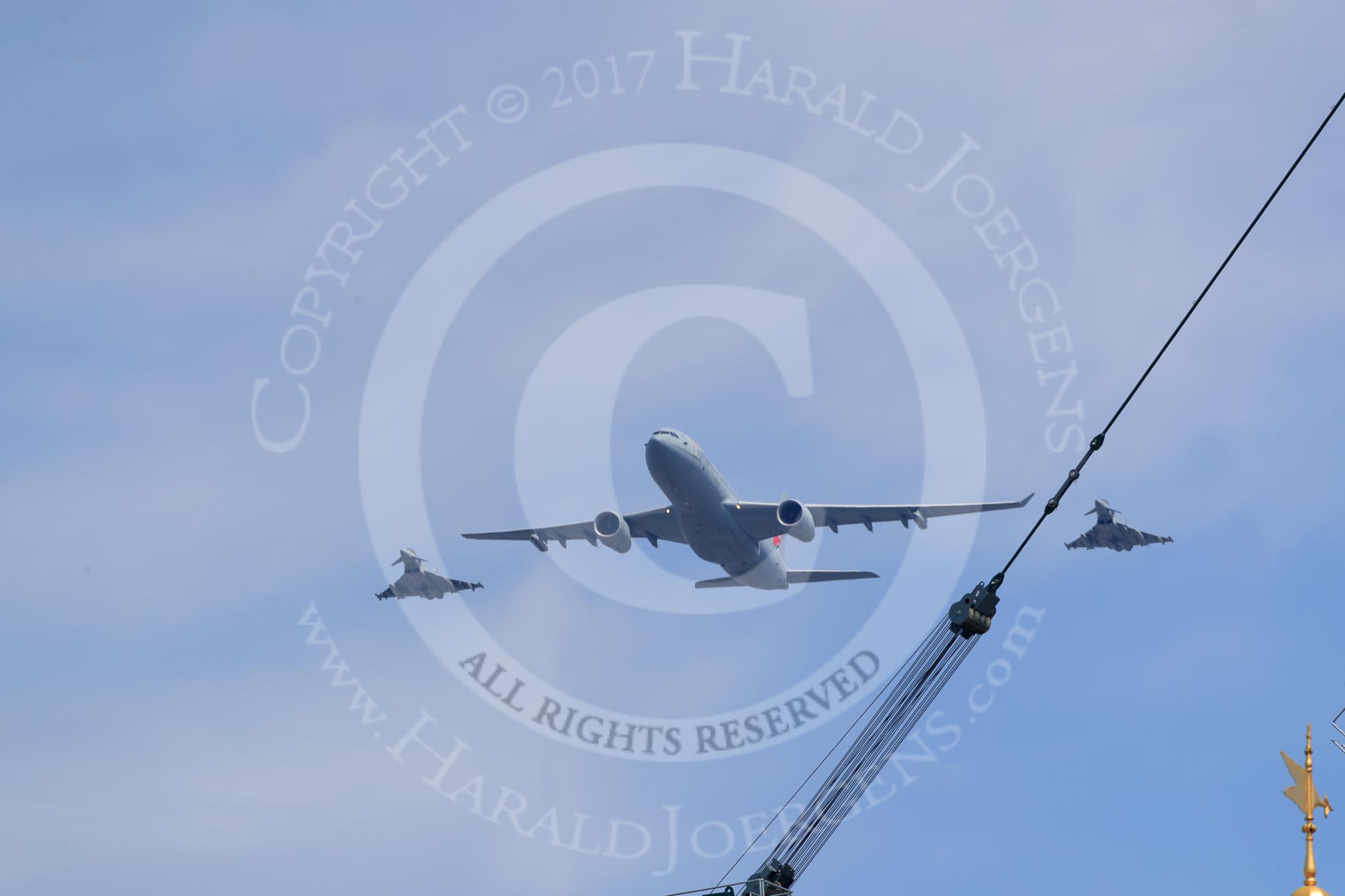 during Trooping the Colour {iptcyear4}, The Queen's Birthday Parade at Horse Guards Parade, Westminster, London, 9 June 2018, 13:01.