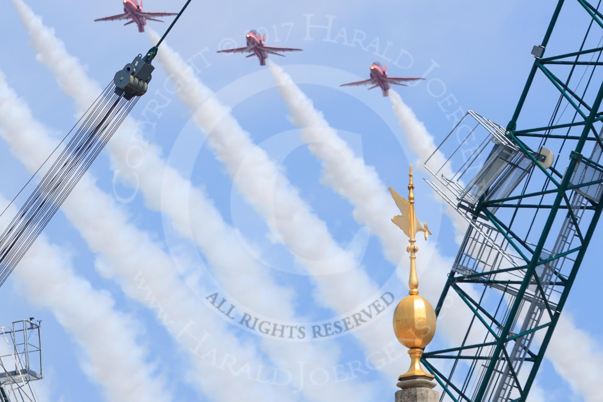during Trooping the Colour {iptcyear4}, The Queen's Birthday Parade at Horse Guards Parade, Westminster, London, 9 June 2018, 13:02.