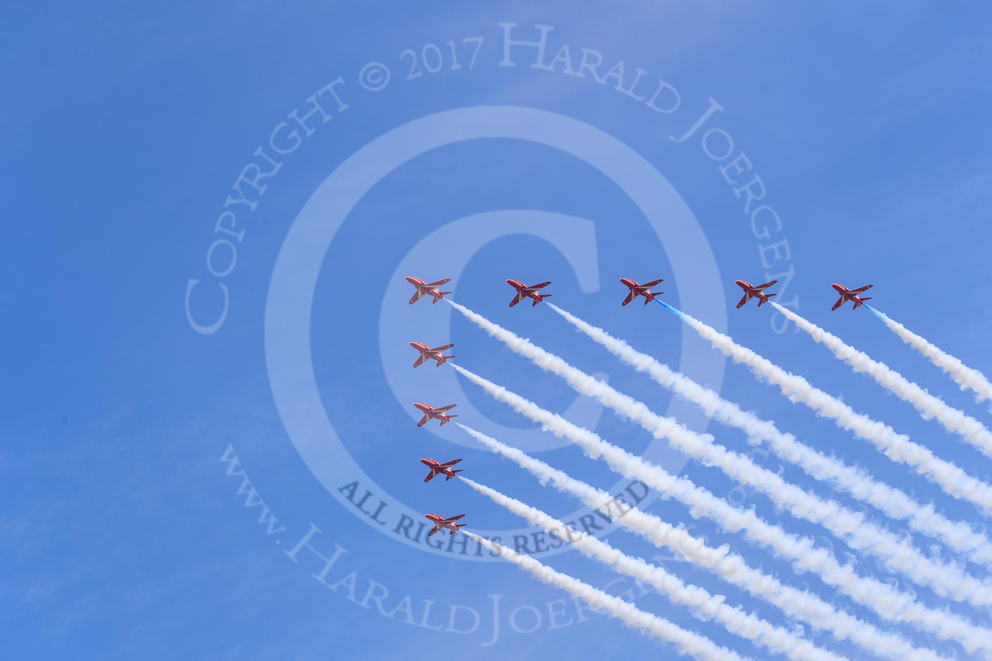 during Trooping the Colour {iptcyear4}, The Queen's Birthday Parade at Horse Guards Parade, Westminster, London, 9 June 2018, 13:02.