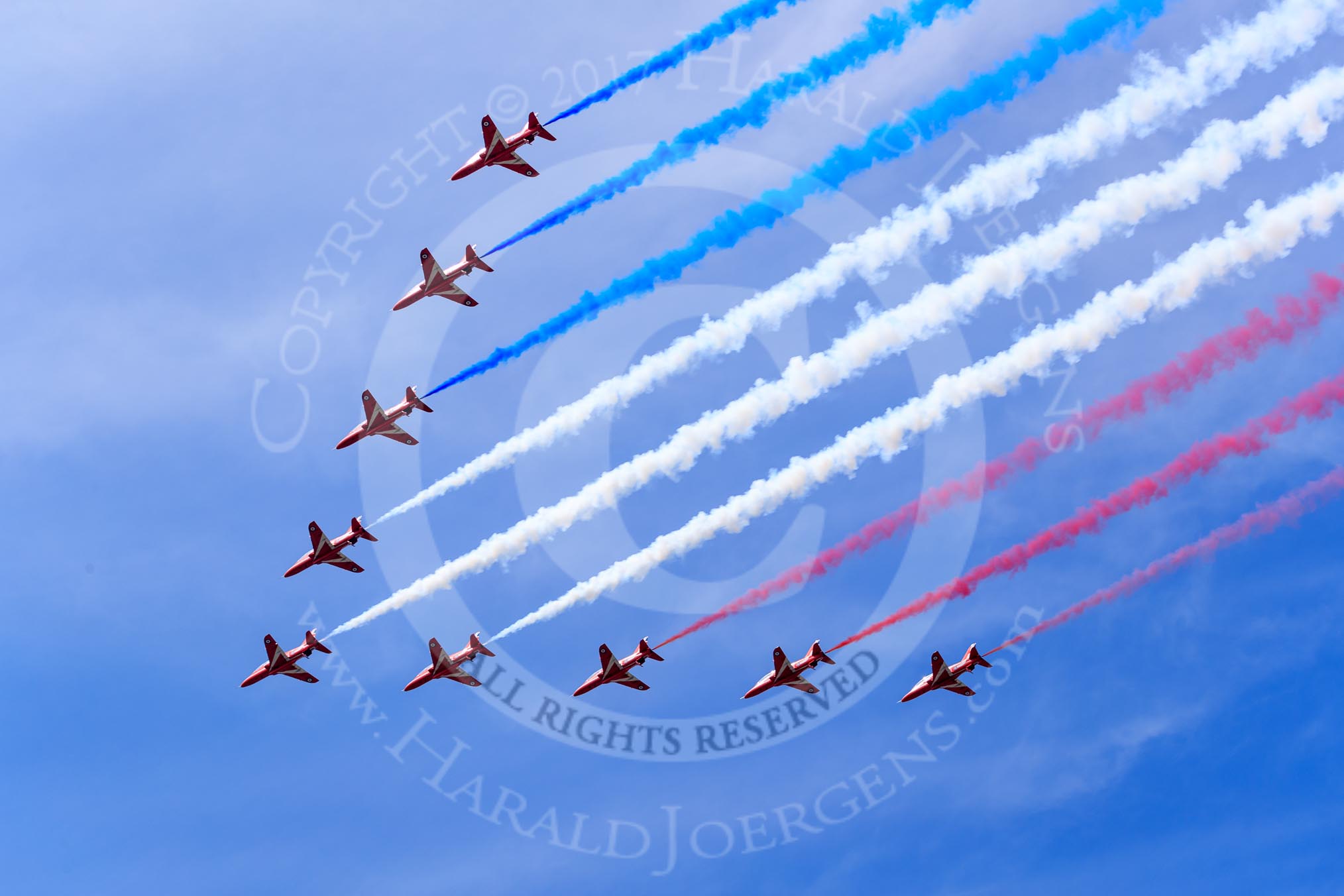 during Trooping the Colour {iptcyear4}, The Queen's Birthday Parade at Horse Guards Parade, Westminster, London, 9 June 2018, 13:02.