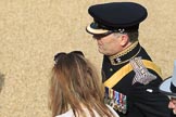 Lieutenant Colonel David Utting, Head of Engagement, HQ London District, at Trooping the Colour 2018, The Queen's Birthday Parade at Horse Guards Parade, Westminster, London, 9 June 2018, 09:40.