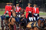 during Trooping the Colour {iptcyear4}, The Queen's Birthday Parade at Horse Guards Parade, Westminster, London, 9 June 2018, 10:49.