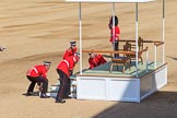 during Trooping the Colour {iptcyear4}, The Queen's Birthday Parade at Horse Guards Parade, Westminster, London, 9 June 2018, 10:53.