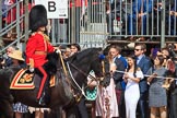 during Trooping the Colour {iptcyear4}, The Queen's Birthday Parade at Horse Guards Parade, Westminster, London, 9 June 2018, 10:55.
