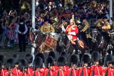 during Trooping the Colour {iptcyear4}, The Queen's Birthday Parade at Horse Guards Parade, Westminster, London, 9 June 2018, 10:55.