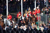 during Trooping the Colour {iptcyear4}, The Queen's Birthday Parade at Horse Guards Parade, Westminster, London, 9 June 2018, 10:58.