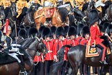 during Trooping the Colour {iptcyear4}, The Queen's Birthday Parade at Horse Guards Parade, Westminster, London, 9 June 2018, 11:01.