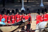 during Trooping the Colour {iptcyear4}, The Queen's Birthday Parade at Horse Guards Parade, Westminster, London, 9 June 2018, 11:02.