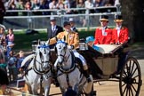during Trooping the Colour {iptcyear4}, The Queen's Birthday Parade at Horse Guards Parade, Westminster, London, 9 June 2018, 11:04.