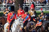 during Trooping the Colour {iptcyear4}, The Queen's Birthday Parade at Horse Guards Parade, Westminster, London, 9 June 2018, 11:04.