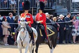 during Trooping the Colour {iptcyear4}, The Queen's Birthday Parade at Horse Guards Parade, Westminster, London, 9 June 2018, 11:46.