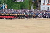 during Trooping the Colour {iptcyear4}, The Queen's Birthday Parade at Horse Guards Parade, Westminster, London, 9 June 2018, 11:55.