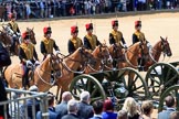 during Trooping the Colour {iptcyear4}, The Queen's Birthday Parade at Horse Guards Parade, Westminster, London, 9 June 2018, 11:57.