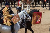 during Trooping the Colour {iptcyear4}, The Queen's Birthday Parade at Horse Guards Parade, Westminster, London, 9 June 2018, 11:58.