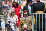 during Trooping the Colour {iptcyear4}, The Queen's Birthday Parade at Horse Guards Parade, Westminster, London, 9 June 2018, 12:20.