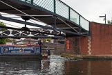BCN Marathon Challenge 2013: NB "Felonious Mongoose" turning from Oozells Street Loop into the BCN Main Line at Old Turn Junction, five minutes before the start of the BC Marathon Challenge..
Birmingham Canal Navigation,


United Kingdom,
on 25 May 2013 at 07:44, image #21