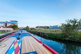 BCN Marathon Challenge 2013: NB "Folinious Mongoose", on the way from Walsall Town Wharf to Walsall Locks, with the modern Waterfront South housing development at Charles Street on the left. On the right hand side used to be five canal basins..
Birmingham Canal Navigation,


United Kingdom,
on 26 May 2013 at 05:03, image #335