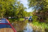 BCN Marathon Challenge 2013: NB "Felonious Mongoose" near the terminus of the Cannock Extension Canal, where two former railway interchange basins are now used by a boatyard..
Birmingham Canal Navigation,


United Kingdom,
on 26 May 2013 at 08:35, image #366