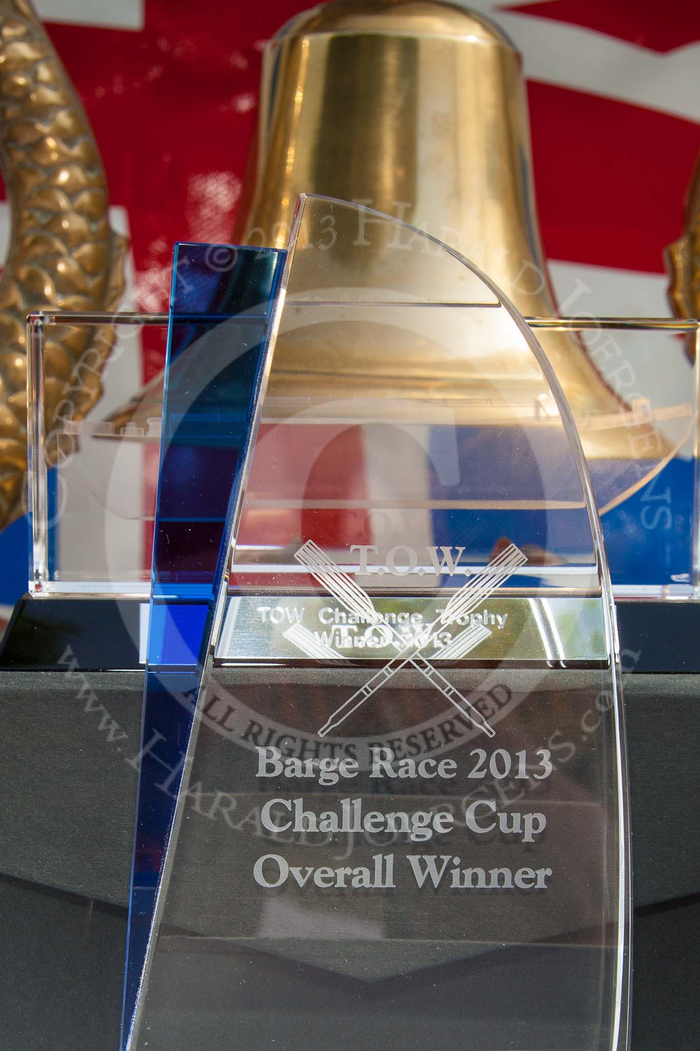 TOW River Thames Barge Driving Race 2013: The price for the "Barge Race 2013 Challenge Cup Overall Winner"..
River Thames between Greenwich and Westminster,
London,

United Kingdom,
on 13 July 2013 at 15:41, image #558