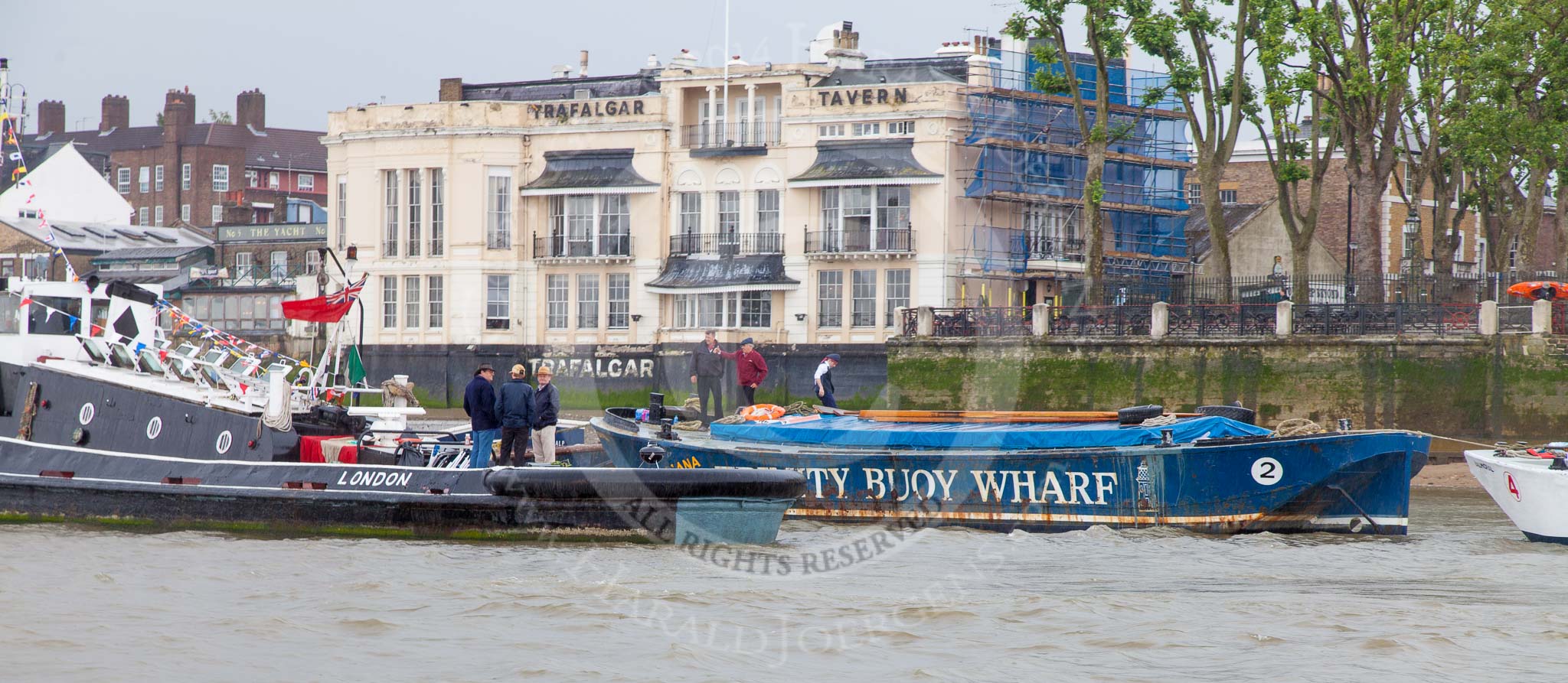 TOW River Thames Barge Driving Race 2014.
River Thames between Greenwich and Westminster,
London,

United Kingdom,
on 28 June 2014 at 11:13, image #10