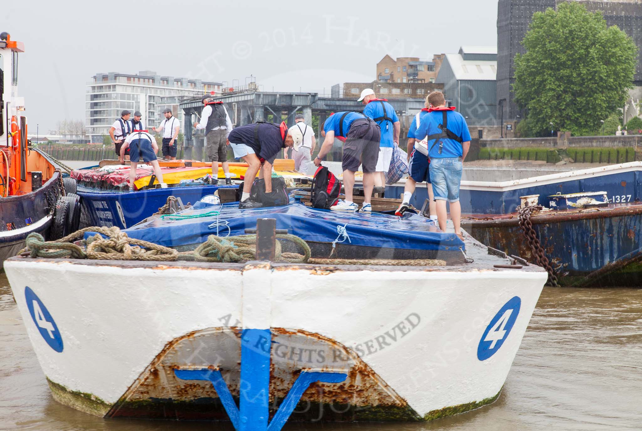 TOW River Thames Barge Driving Race 2014.
River Thames between Greenwich and Westminster,
London,

United Kingdom,
on 28 June 2014 at 11:31, image #15