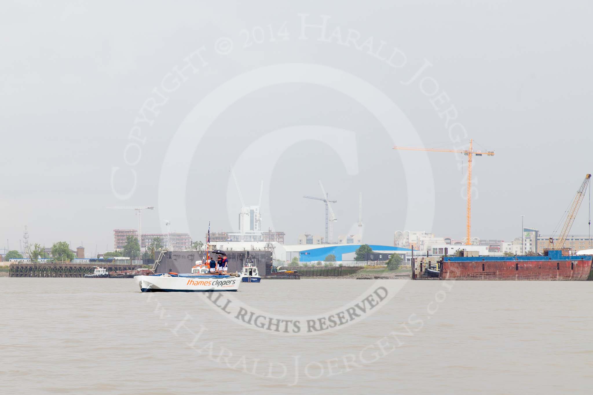 TOW River Thames Barge Driving Race 2014.
River Thames between Greenwich and Westminster,
London,

United Kingdom,
on 28 June 2014 at 11:31, image #18