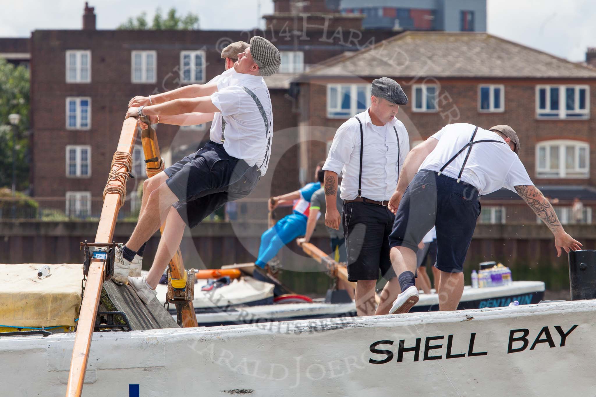 TOW River Thames Barge Driving Race 2014.
River Thames between Greenwich and Westminster,
London,

United Kingdom,
on 28 June 2014 at 12:23, image #51