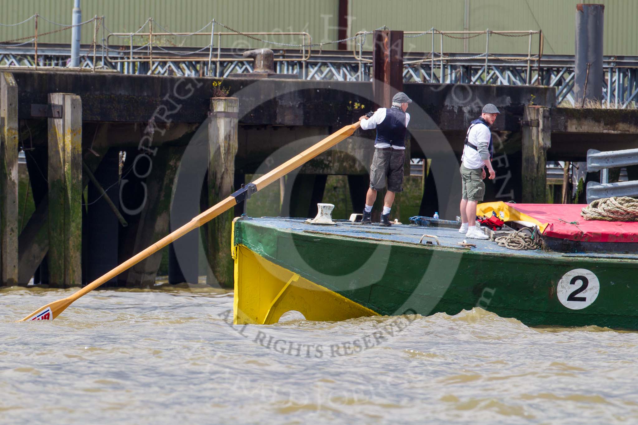 TOW River Thames Barge Driving Race 2014.
River Thames between Greenwich and Westminster,
London,

United Kingdom,
on 28 June 2014 at 12:31, image #85