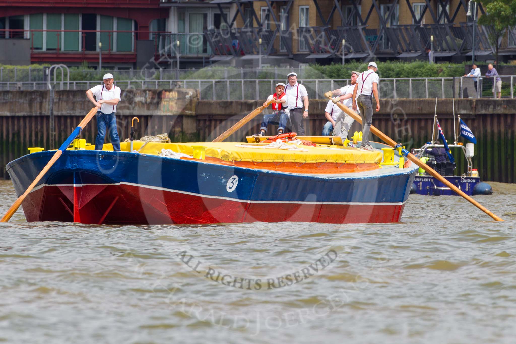 TOW River Thames Barge Driving Race 2014.
River Thames between Greenwich and Westminster,
London,

United Kingdom,
on 28 June 2014 at 12:42, image #123