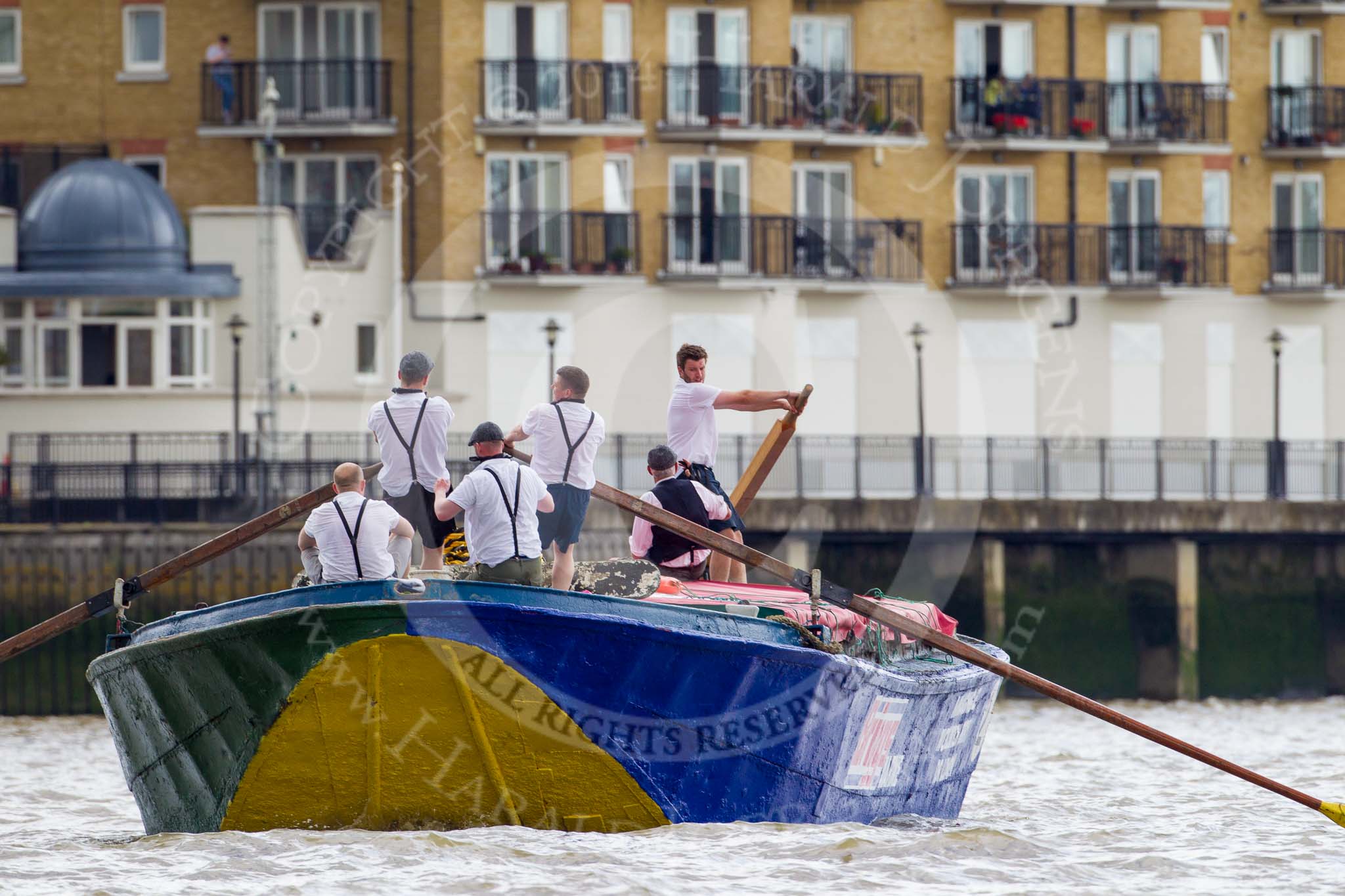 TOW River Thames Barge Driving Race 2014.
River Thames between Greenwich and Westminster,
London,

United Kingdom,
on 28 June 2014 at 13:05, image #194