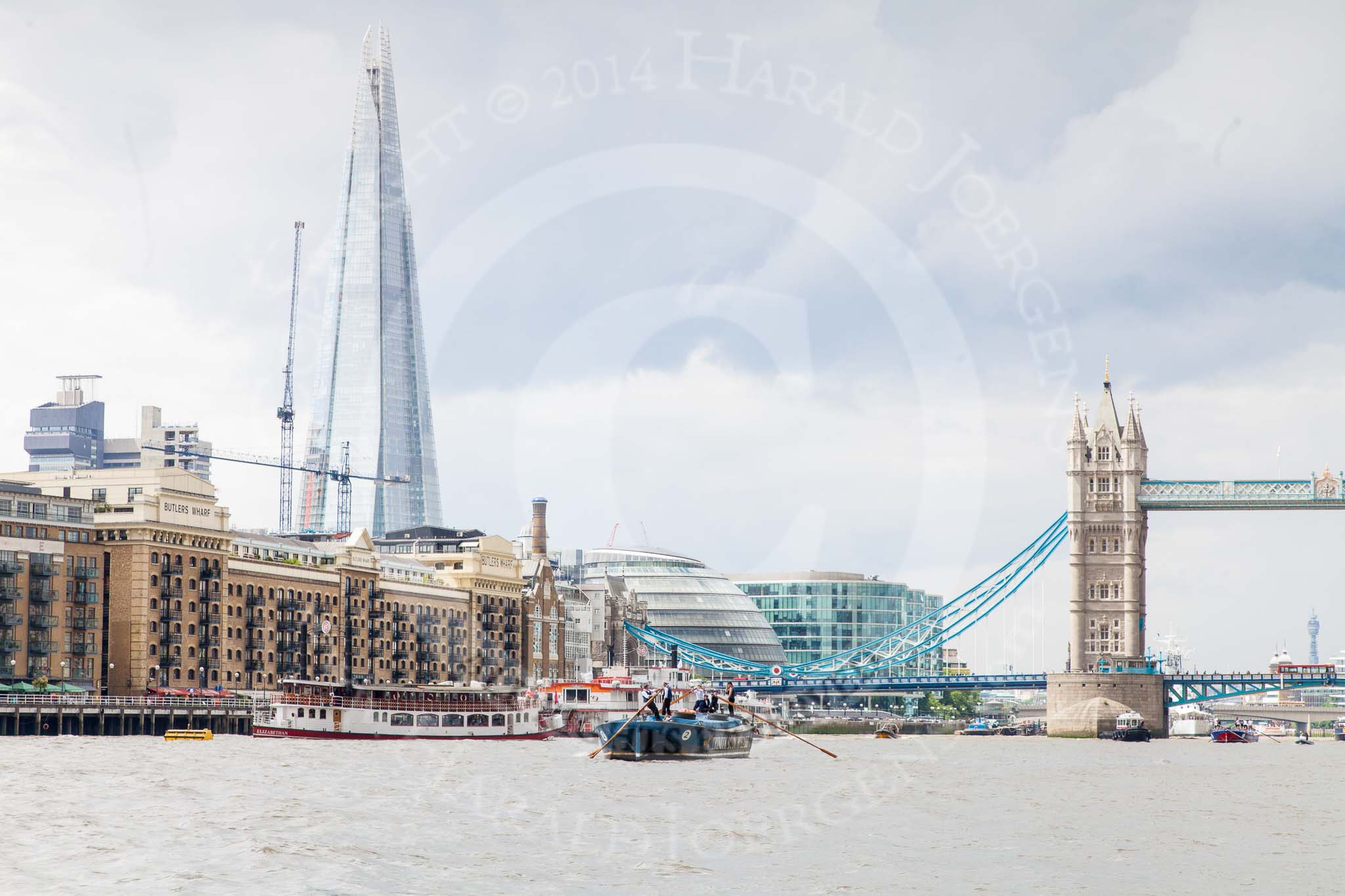 TOW River Thames Barge Driving Race 2014.
River Thames between Greenwich and Westminster,
London,

United Kingdom,
on 28 June 2014 at 13:18, image #216