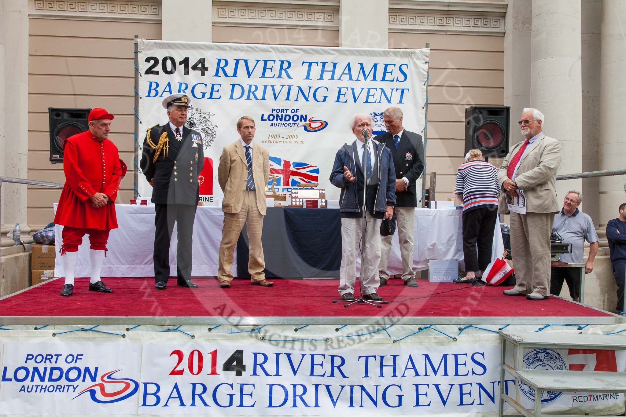 TOW River Thames Barge Driving Race 2014.
River Thames between Greenwich and Westminster,
London,

United Kingdom,
on 28 June 2014 at 16:31, image #462