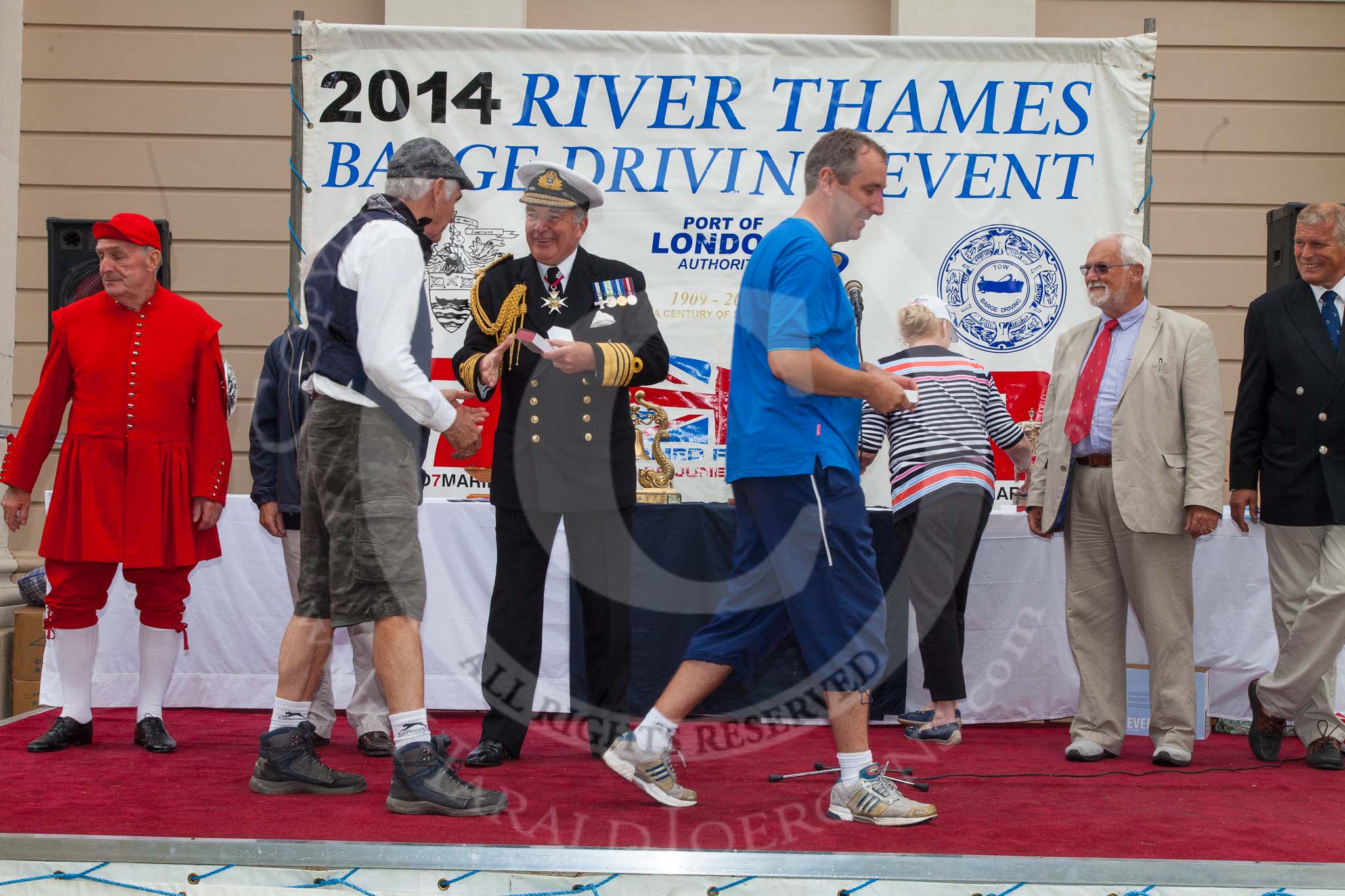 TOW River Thames Barge Driving Race 2014.
River Thames between Greenwich and Westminster,
London,

United Kingdom,
on 28 June 2014 at 16:47, image #492