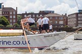 TOW River Thames Barge Driving Race 2014.
River Thames between Greenwich and Westminster,
London,

United Kingdom,
on 28 June 2014 at 12:23, image #50