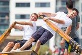 Photo 1406281228111D40565HaraldJoergens TOW River Thames Barge Driving Race 2014.
River Thames between Greenwich and Westminster,
London,
United Kingdom,
on 28 June 2014 at 12:27, image #63