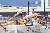 Photo 1406281228221D40571HaraldJoergens TOW River Thames Barge Driving Race 2014.
River Thames between Greenwich and Westminster,
London,
United Kingdom,
on 28 June 2014 at 12:28, image #65