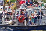 Photo 1406281229071D40588HaraldJoergens TOW River Thames Barge Driving Race 2014.
River Thames between Greenwich and Westminster,
London,
United Kingdom,
on 28 June 2014 at 12:28, image #69