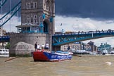 TOW River Thames Barge Driving Race 2014.
River Thames between Greenwich and Westminster,
London,

United Kingdom,
on 28 June 2014 at 13:22, image #226